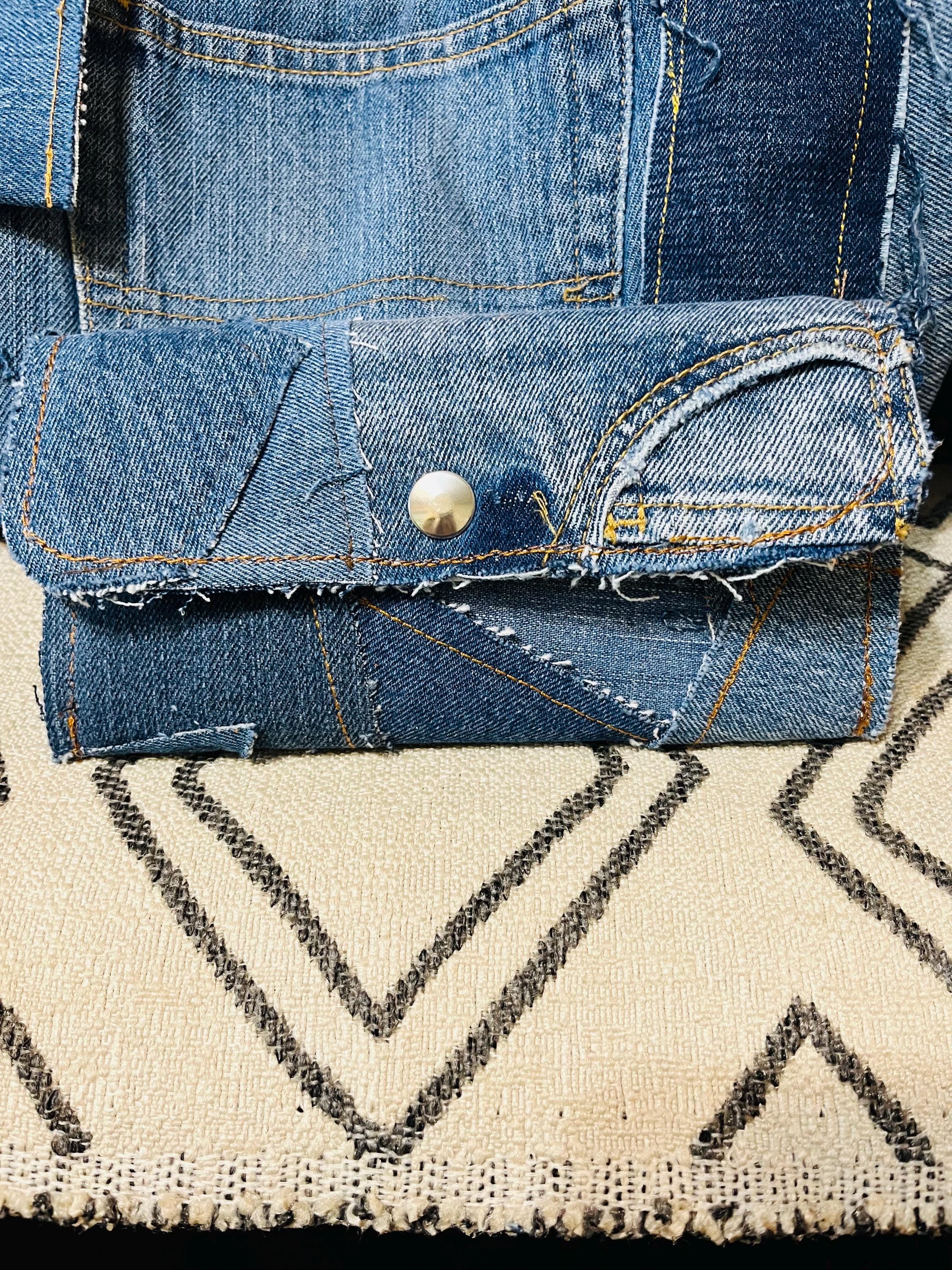 Vintage Denim Deluxe Wallet