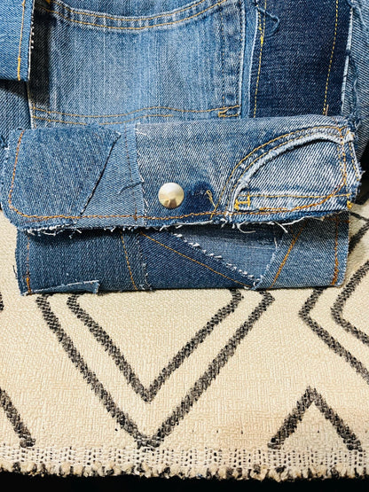 Vintage Denim Deluxe Wallet