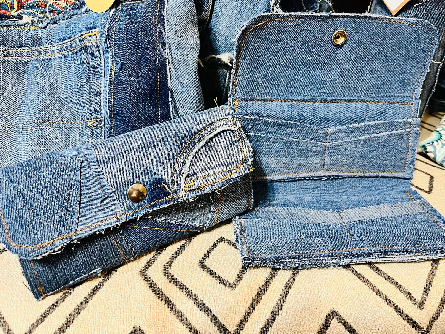 Vintage Denim Deluxe Wallet
