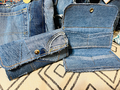 Vintage Denim Deluxe Wallet